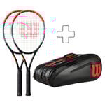 Lot De Raquettes Wilson 2x Clash 100L plus Schlägertasche
