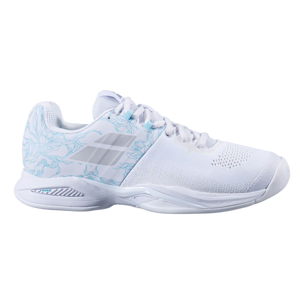 Babolat Propulse Blast Chaussure Moquette Femmes - Blanc , Bleu Clair