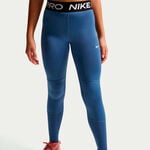 V&ecirc;tements Nike Nike Pro Collant tight Filles-bleu petrol