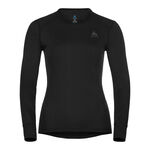 Vêtements Odlo Odlo Active Warm Eco BI Top Crew Neck Haut Manches Longues Femmes-Noir