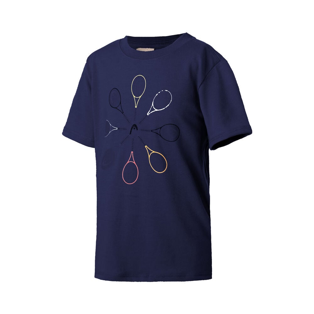 HEAD Racquet T-shirt Filles - Bleu Foncé