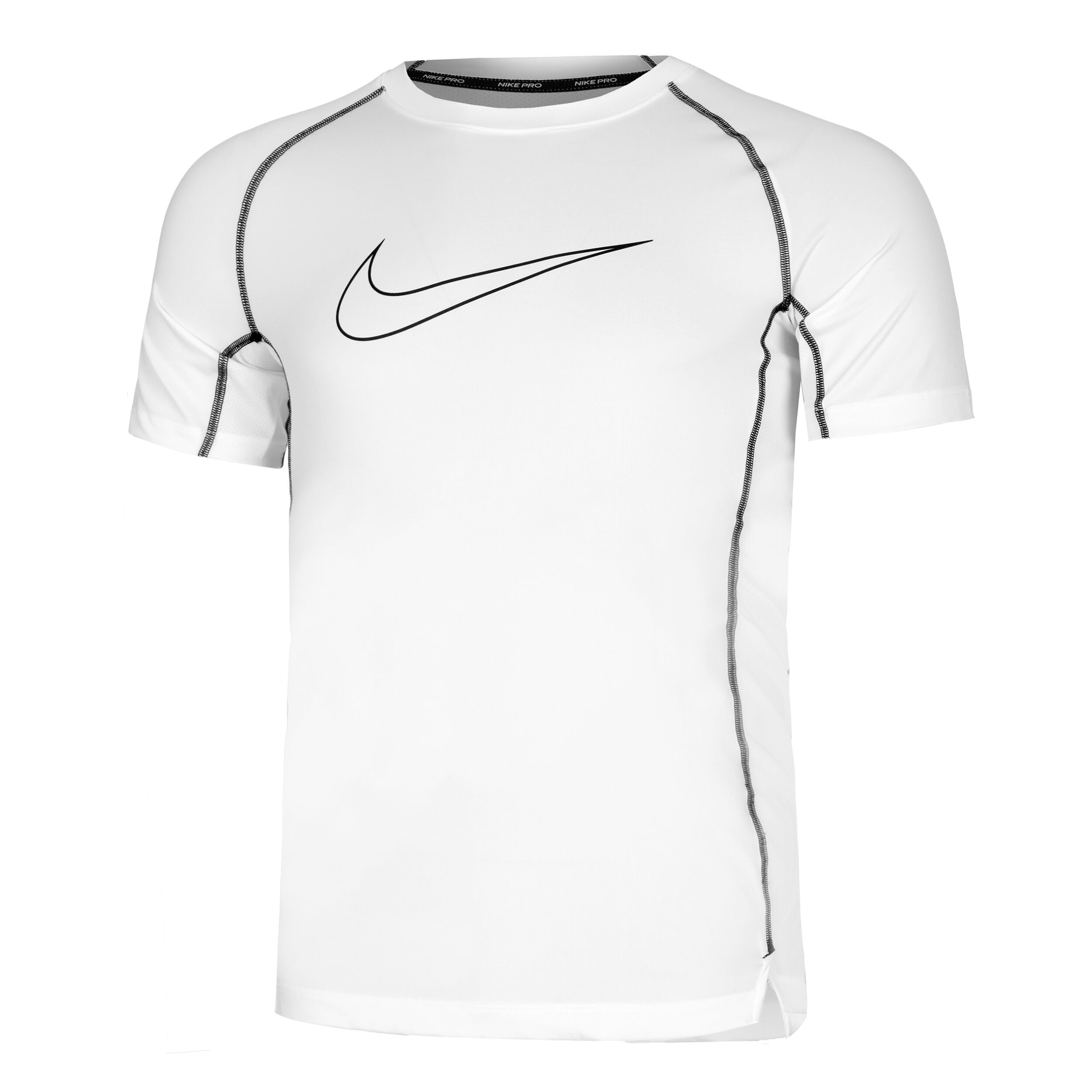 Dri Fit Pro Tight T shirt Hommes Blanc Noir