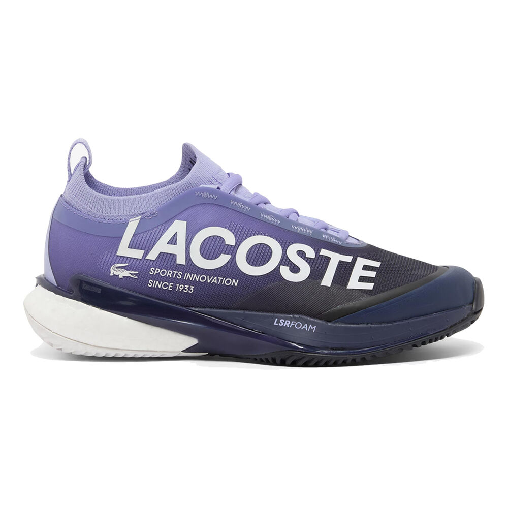 Lacoste AG-LT Lite Chaussure Terre Battue Femmes-Violet,Bleu Foncé