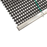 &Eacute;quipement court de tennis Tegra Tegra Alu-Profil Tapis De Balayage Remplacement, Aluminium-Argent