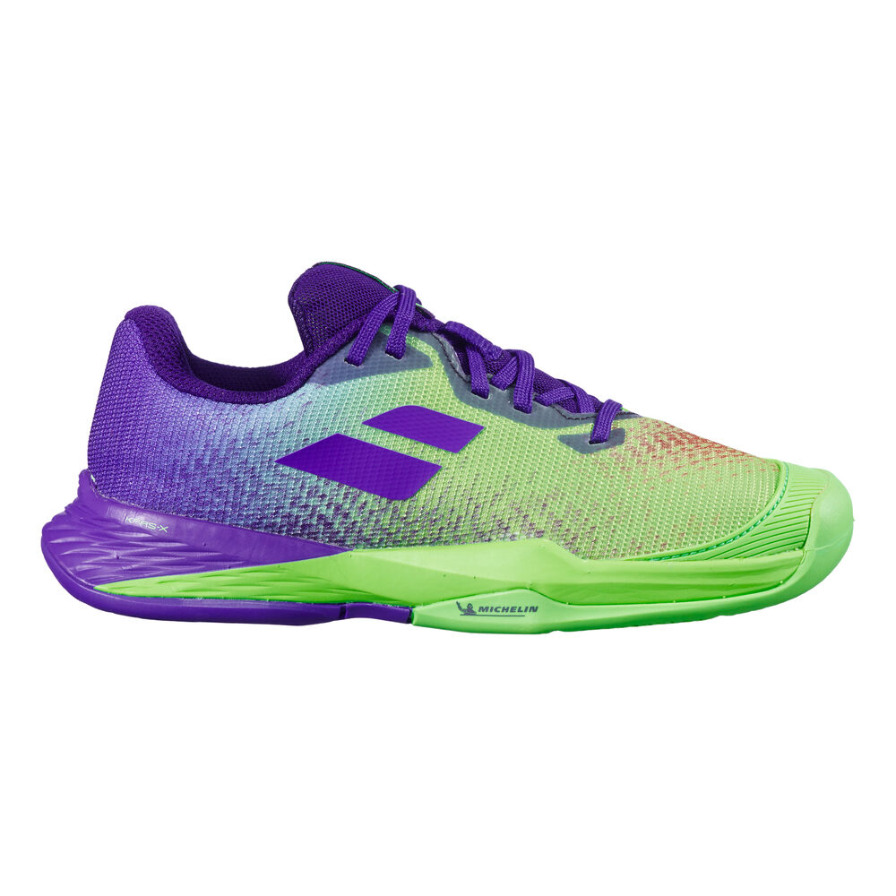 Babolat Jet Mh 3 Chaussures Toutes Surfaces Enfants - Vert Fluo , Violet