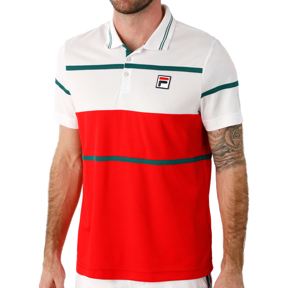 Fila Allan Polo Hommes - Rouge , Blanc