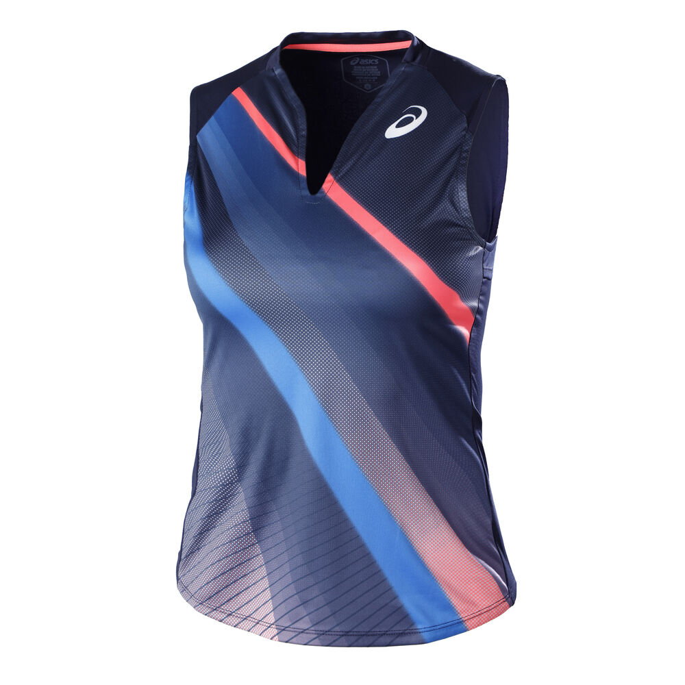 Asics Match Graphic Débardeur Tank Top Femmes - Bleu Foncé