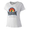 Melbourne Sunrise T-shirt Femmes-Blanc,Multicouleur