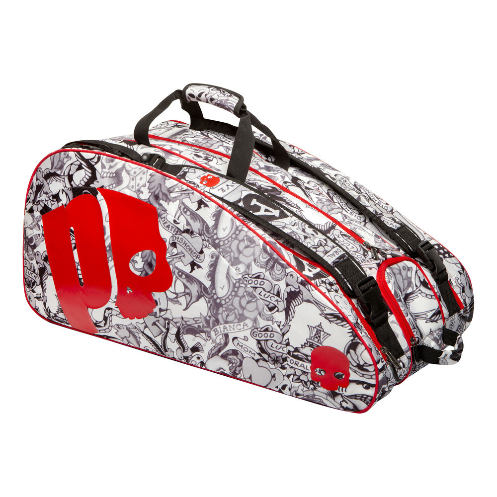 Prince O3 Tattoo Bag Housse De Raquette - Noir , Rouge Clair
