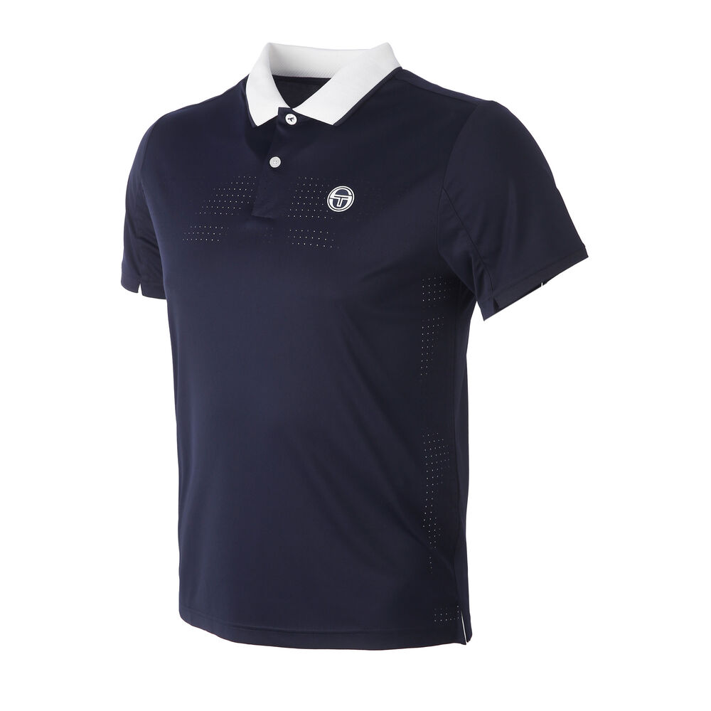 Sergio Tacchini Youngline Pro Polo Hommes - Bleu Foncé , Blanc