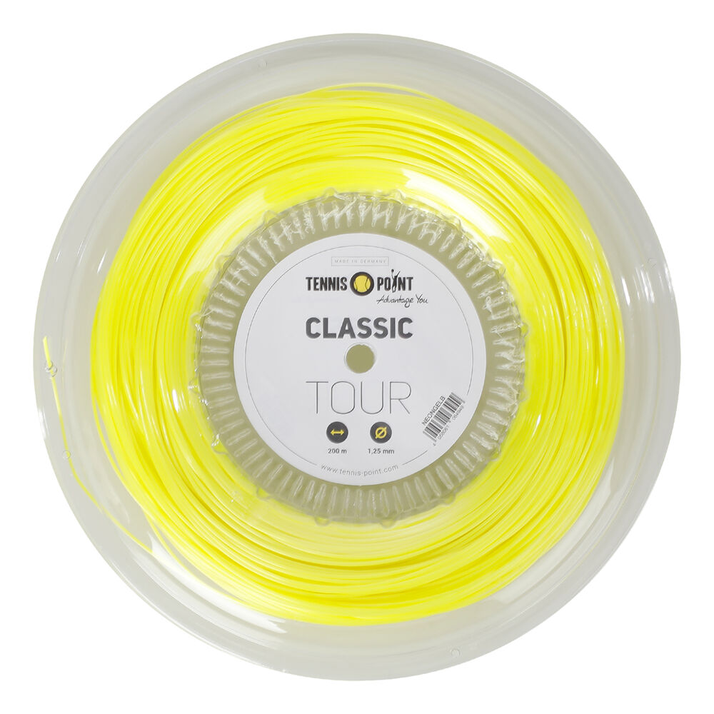 Tennis-Point Classic Tour Bobine Cordage 200m - Jaunes Fluo