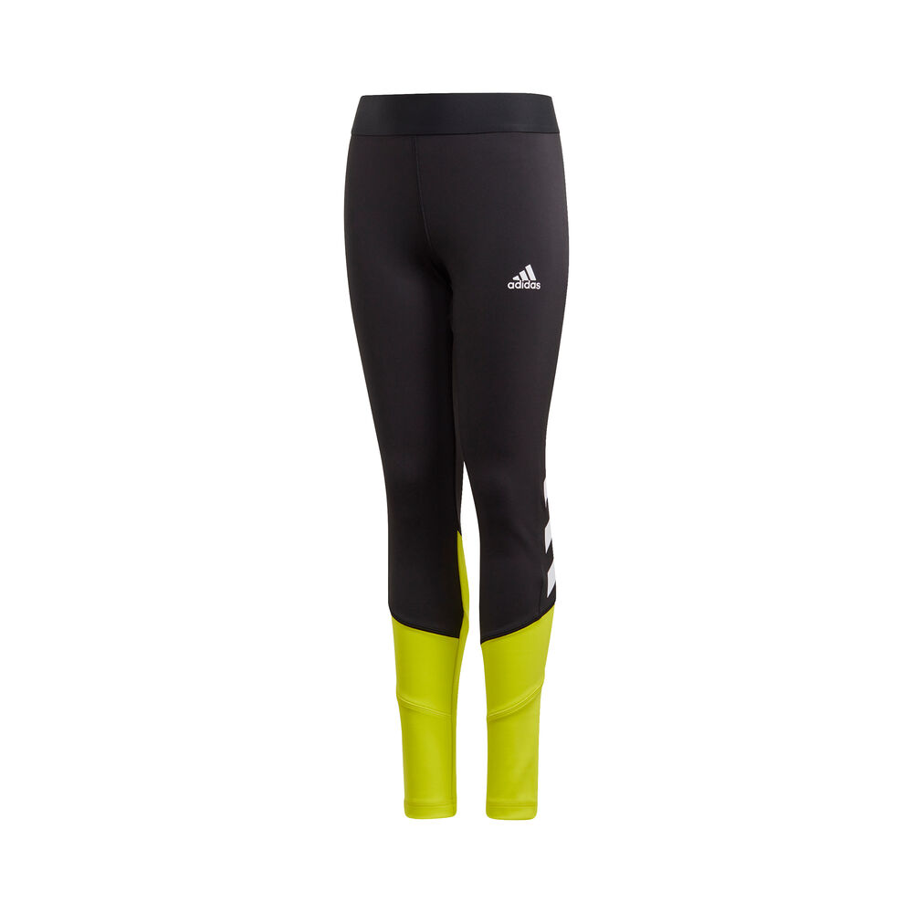 adidas Graphics Collant Tight Filles - Noir , Jaune Lemon