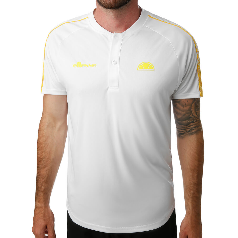 Ellesse Riccardo Polo Hommes - Blanc , Jaune