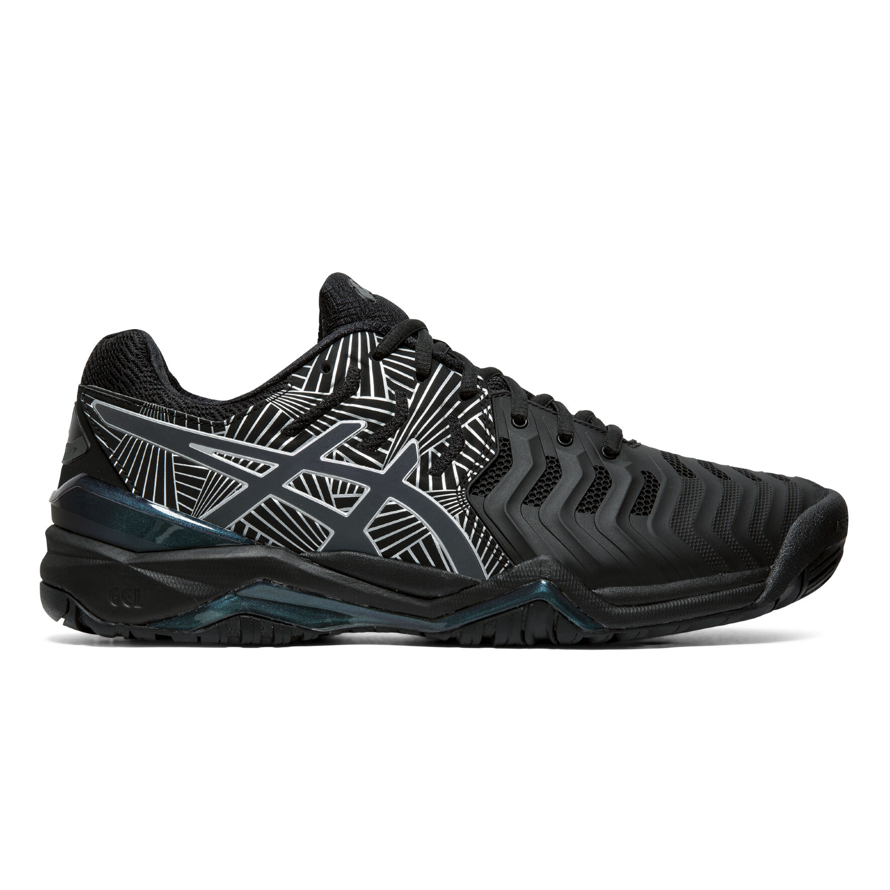 Gel Resolution 7 Chaussures Toutes Surfaces Hommes Noir Bleu
