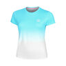 Crew Gradiant T-shirt Filles-Turquoise,Blanc
