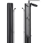 &Eacute;quipement court de tennis Tegra Tegra ASS Poteau Pour Filet 83mm Rond, Aluminium-Vert Fonc&eacute;