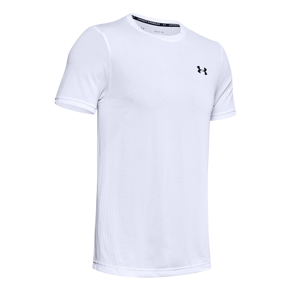 Under Armour Seamless T-shirt Hommes - Blanc , Noir