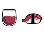 Accessoires Raquettes Gamma String Things Wein/Tintenfisch Sushi