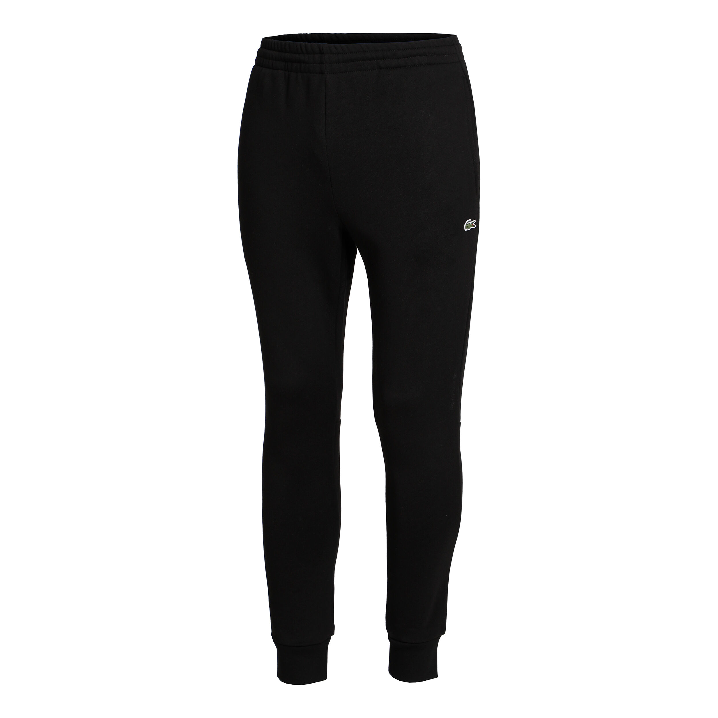 Black lacoste joggers sale