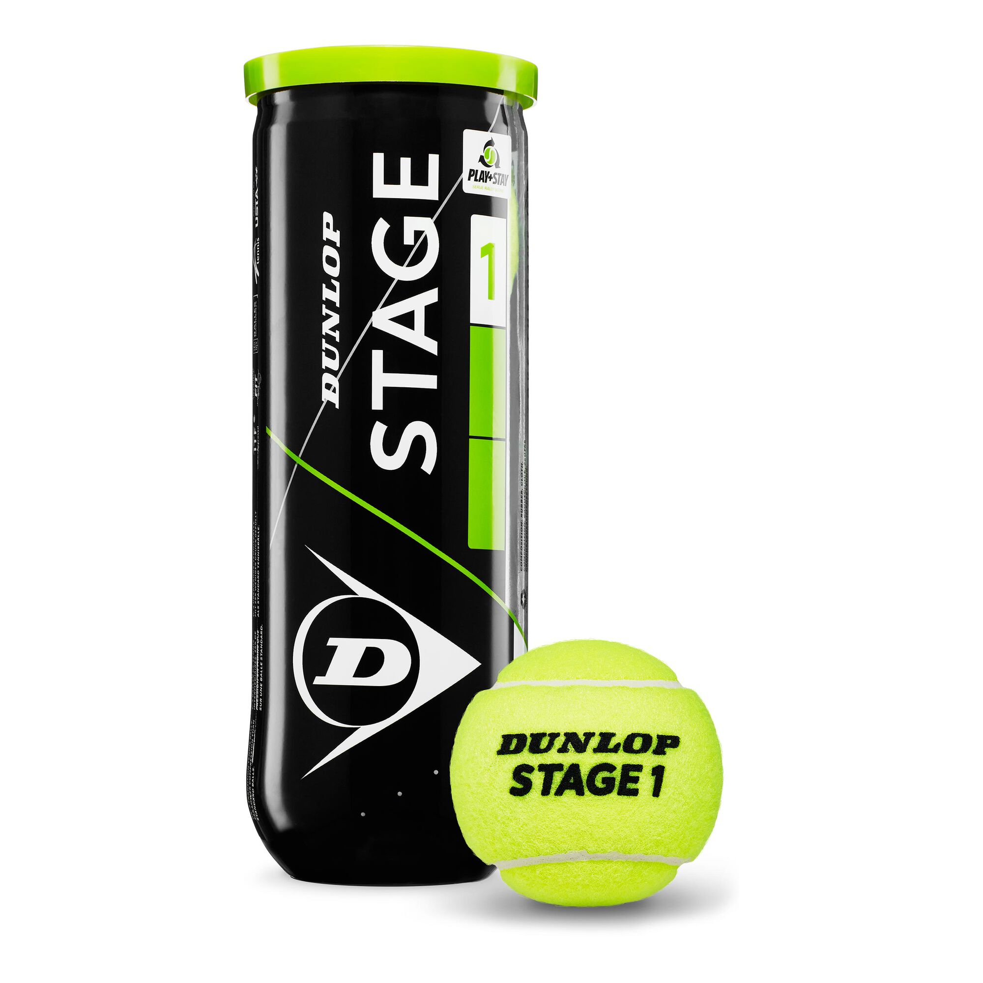 Sachet de 60 balles Stage 1 Verte - Planetetennis