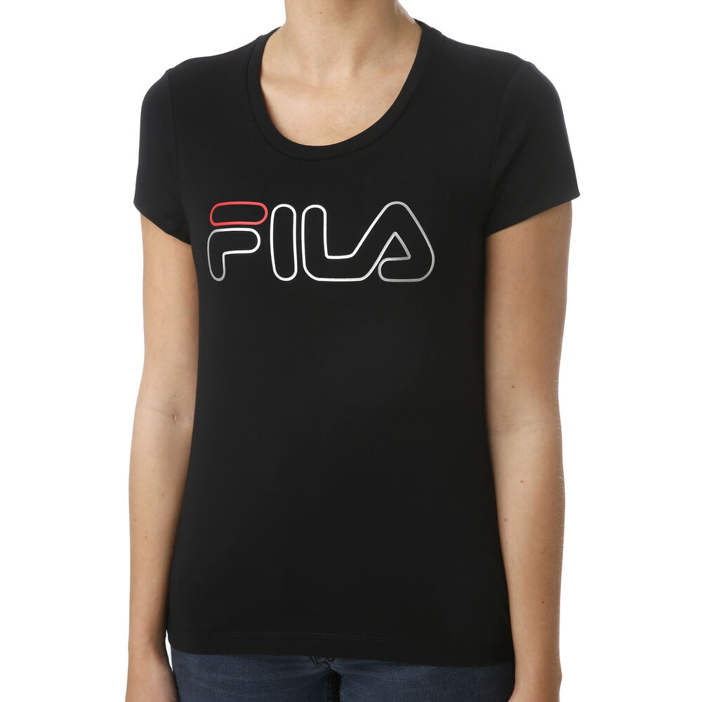 Fila Zoe T-shirt Femmes - Noir , Gris Clair