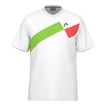 Vêtements HEAD HEAD Topspin T-shirt Hommes-Blanc,Rouge