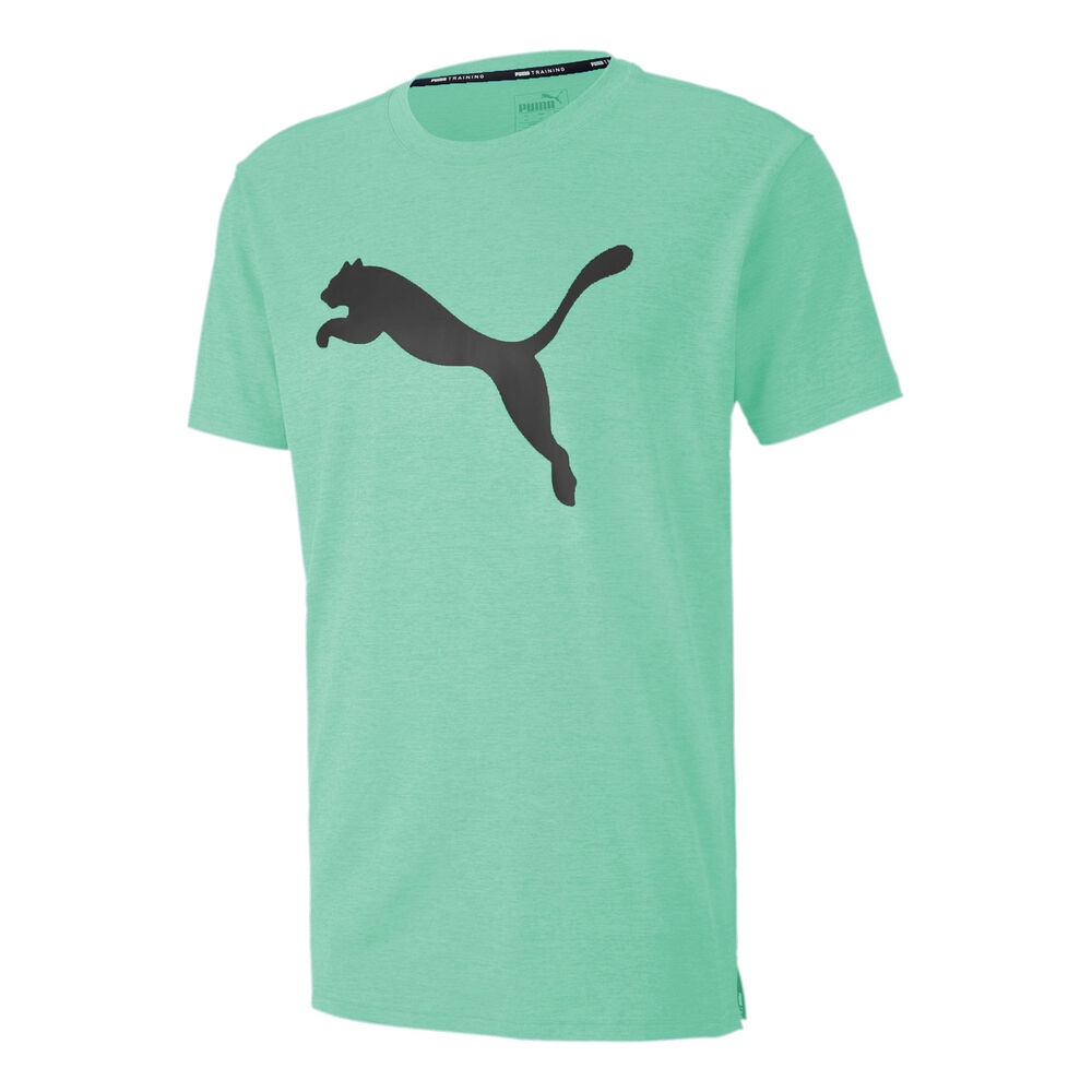 Puma Heather Cat T-shirt Hommes - Mint, Gris Foncé