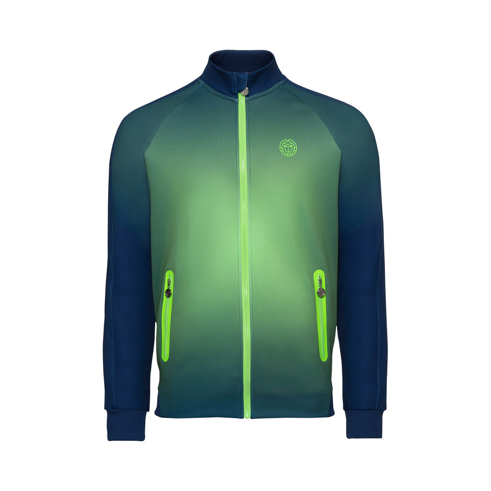 BIDI BADU Avery Tech Veste De Survêtement Garçons - Bleu Foncé , Vert Fluo