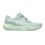 Chaussures de tennis ASICS ASICS Gel-Challenger 15 Chaussure Terre Battue Femmes-Bleu Gris, Jaune Lemon