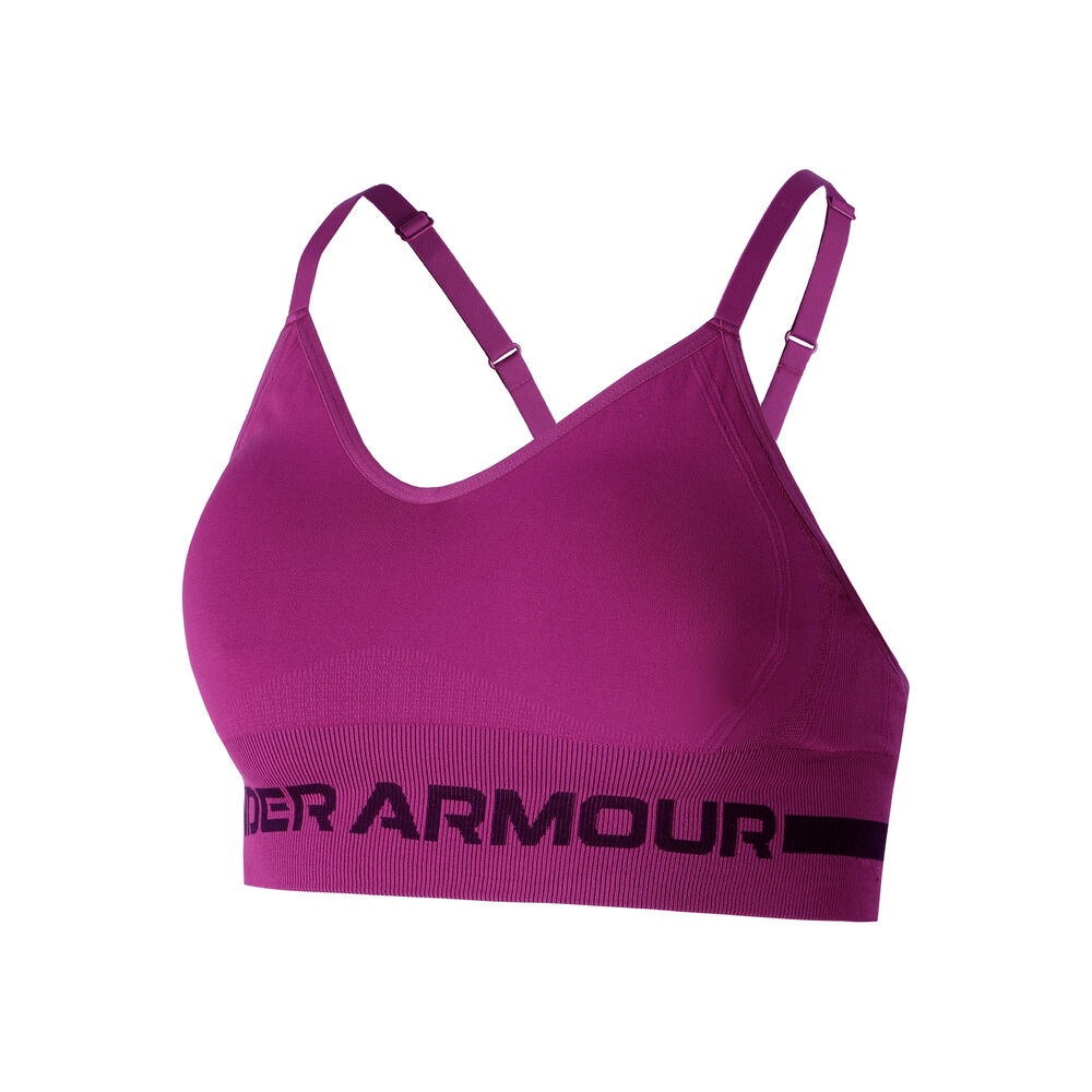 Under Armour Seamless Low Long Soutien-gorge Sport Femmes - Violet , Noir