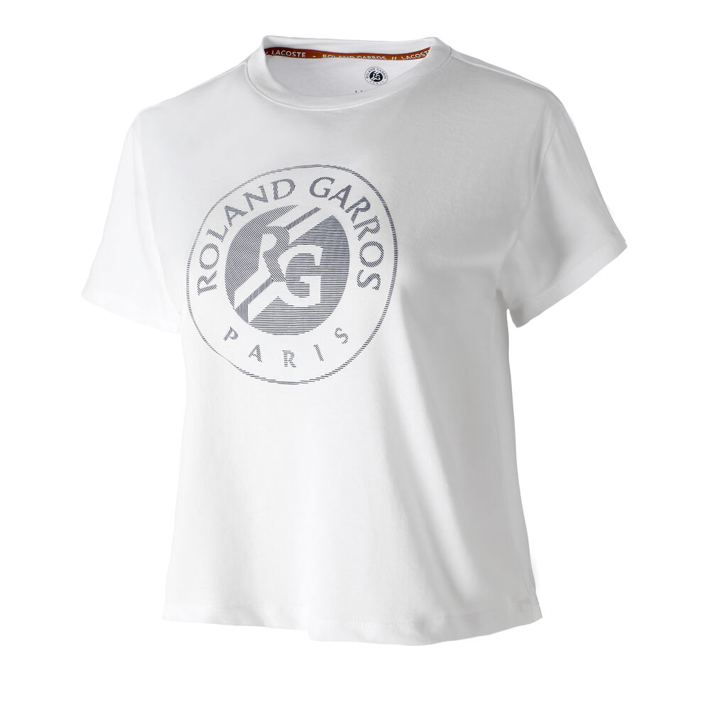 Lacoste T-shirt Femmes - Blanc , Bleu Foncé