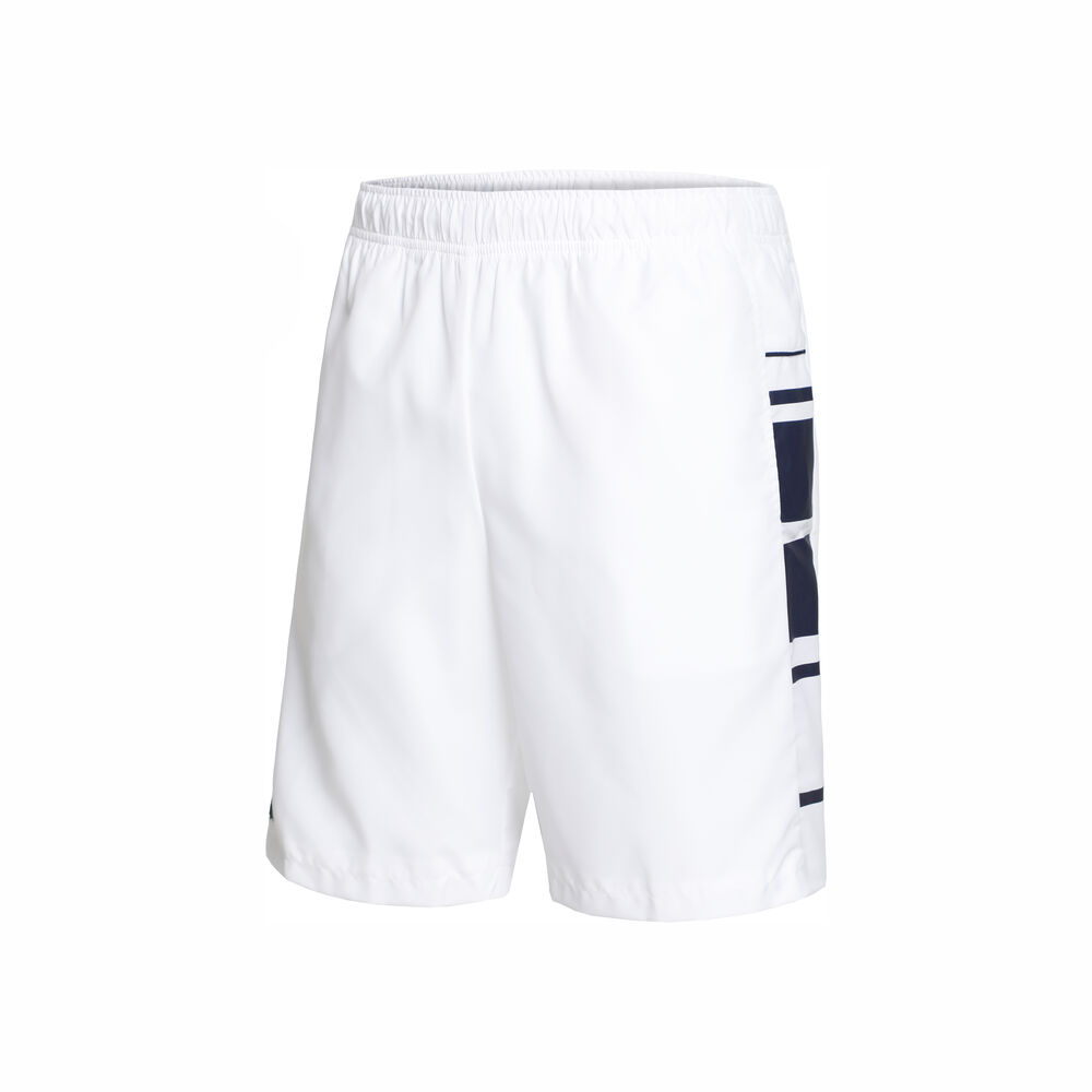 lacoste player shorts hommes - blanc , bleu