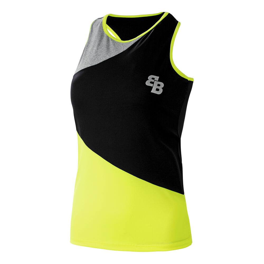 BB by Belen Berbel Malta Débardeur Tank Top Femmes - Jaunes Fluo , Gris Clair