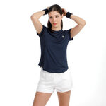 V&ecirc;tements de tennis BIDI BADU BIDI BADU Crew 2.0 T-shirt Femmes-bleu fonc&eacute;