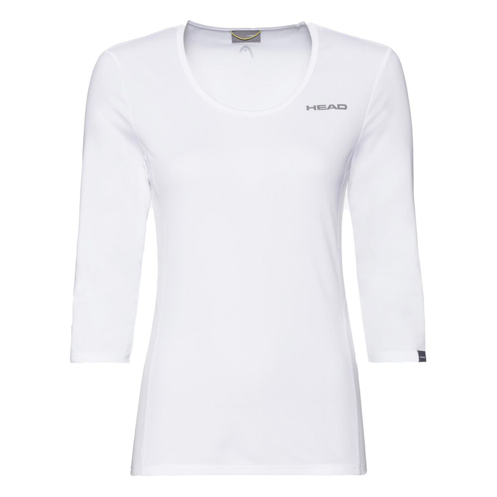 HEAD Club Tech T-shirt Femmes - Blanc , Argent