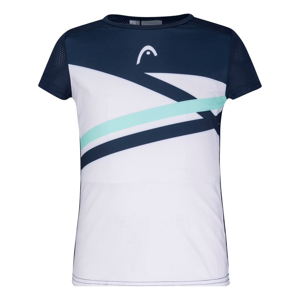 HEAD Sammy T-shirt Filles - Blanc , Bleu Foncé