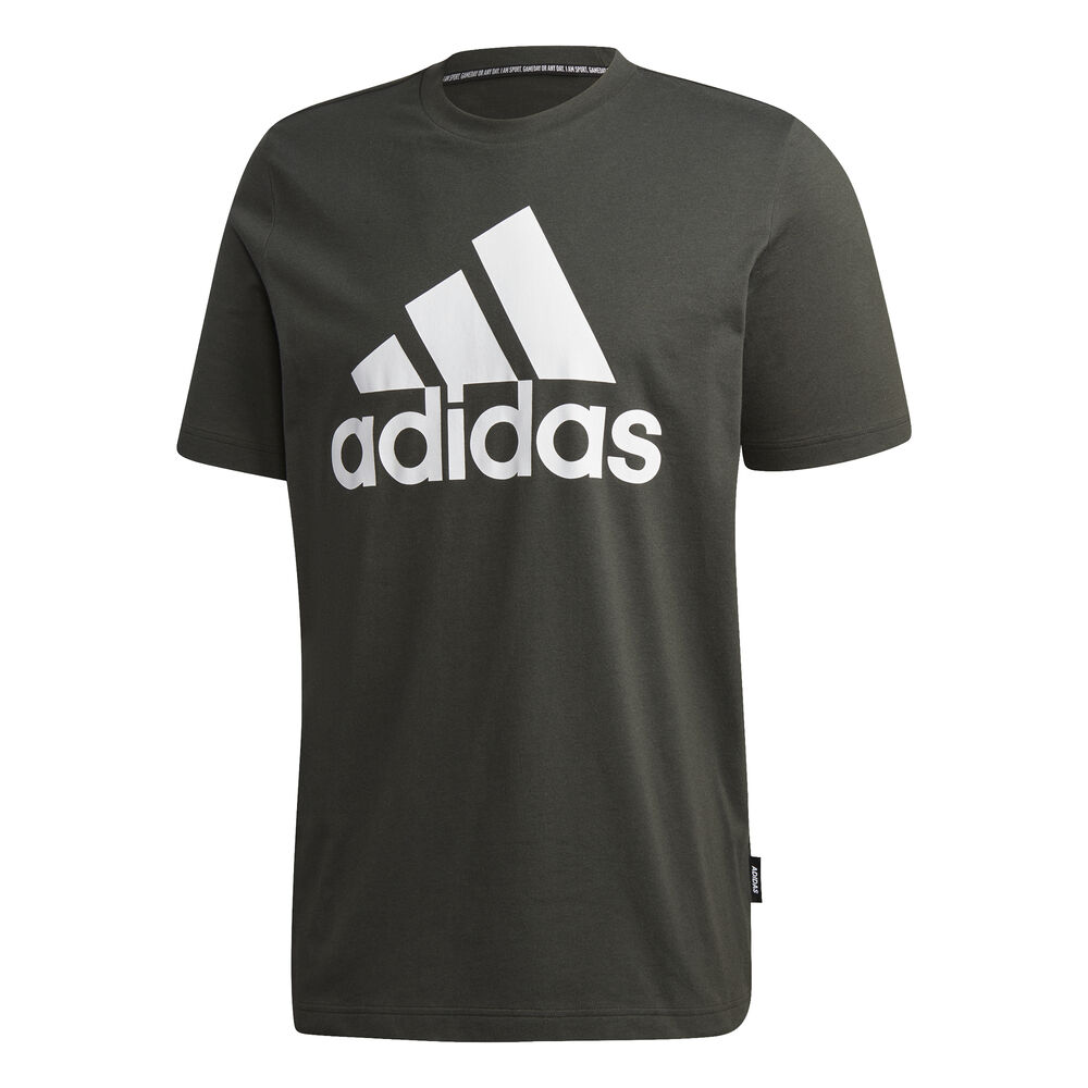 adidas Badge Of Sport T-shirt Hommes - Kaki, Blanc