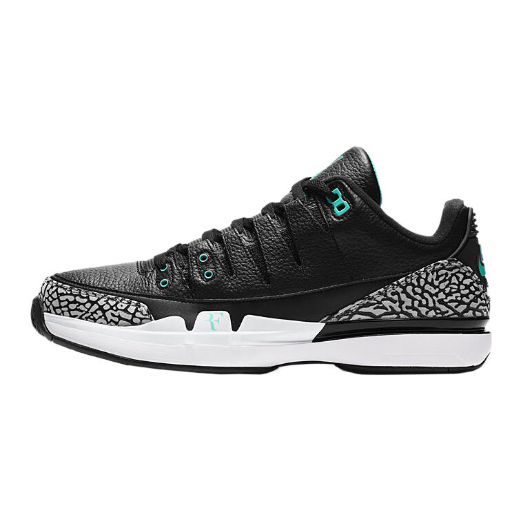 Buy Nike Roger Federer Zoom Vapor Air Jordan 3 Chaussures Toutes Surfaces Hommes Noir Blanc online Tennis Point FR