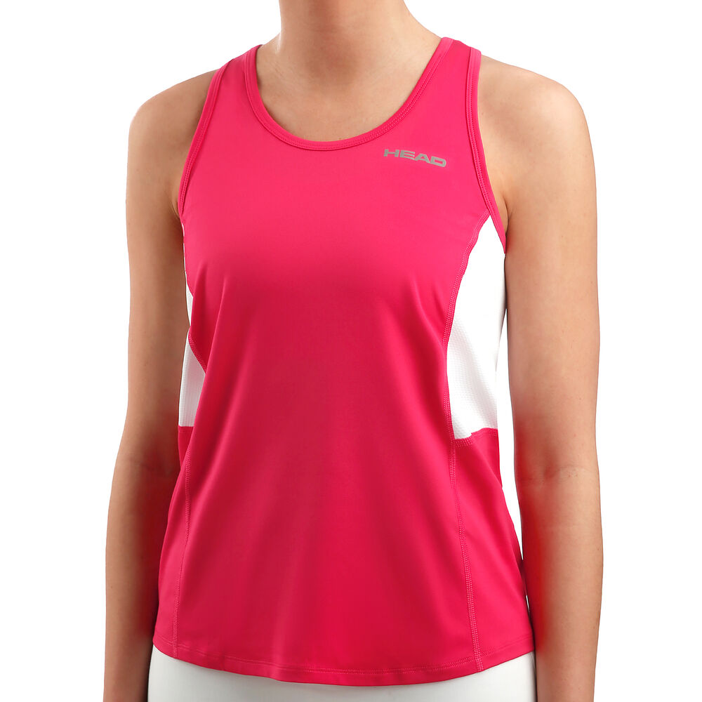 HEAD Club Débardeur Tank Top Femmes - Pink , Blanc