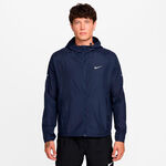 V&ecirc;tements Nike Nike Miler Veste running Hommes - bleu fonc&eacute;, argent