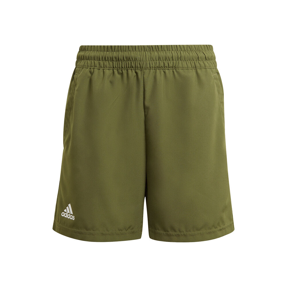 adidas Club Shorts Garçons - Vert Olive , Blanc