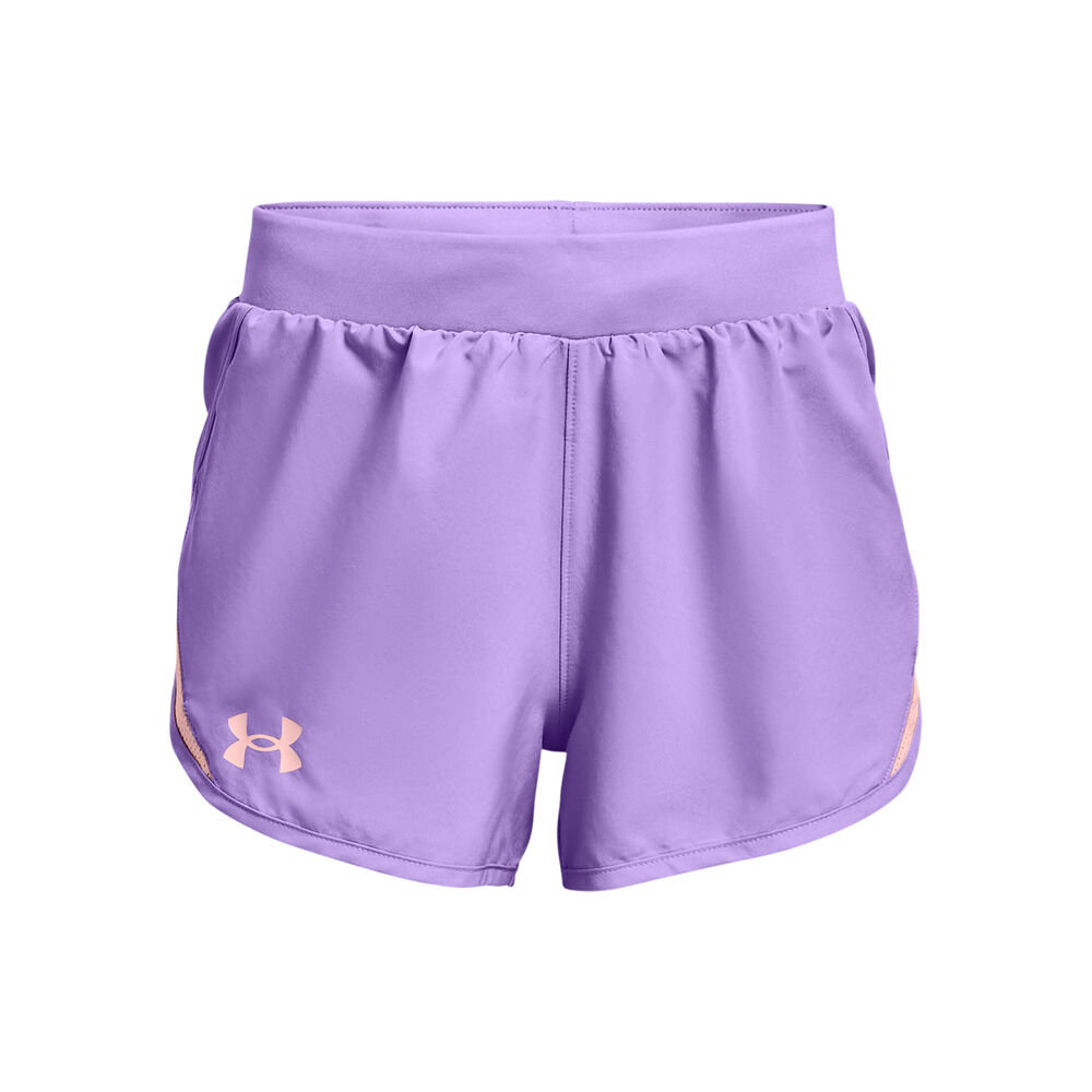 Under Armour Fly By Shorts Filles - Violet , Blanc
