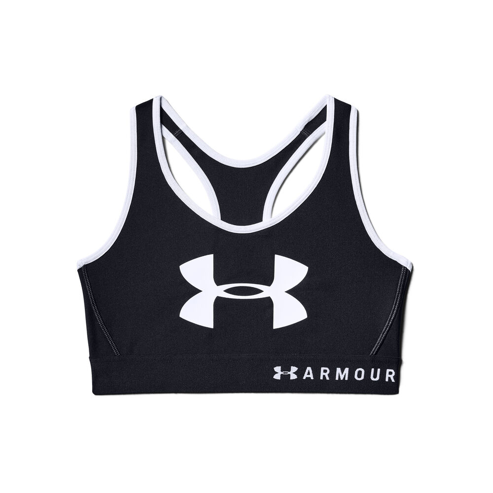Under Armour Mid Keyhole Graphic Soutien-gorge Sport Femmes - Noir , Blanc