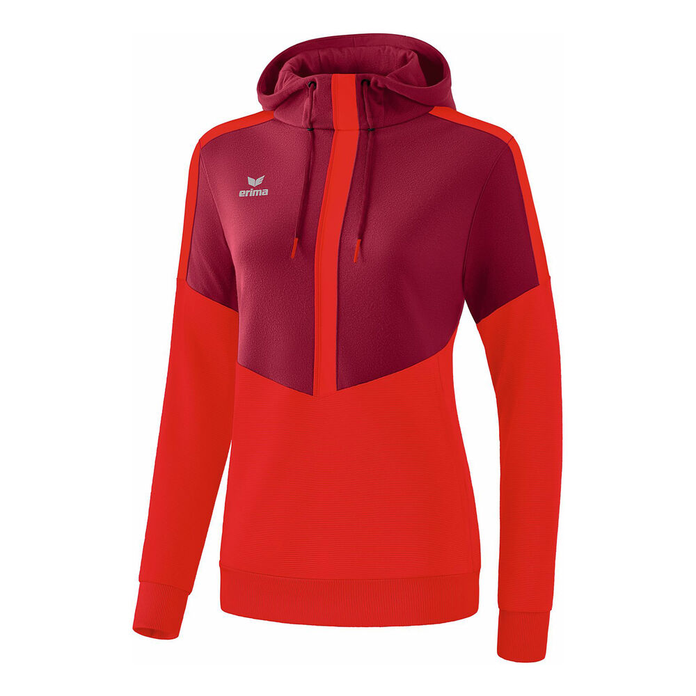 Erima Squad Sweat à Capuche Femmes - Rouge Foncé , Rouge