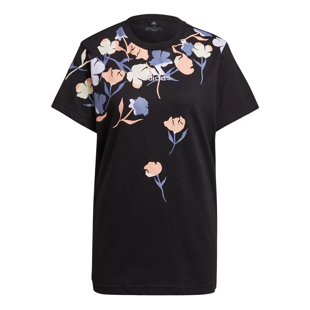 adidas Floral BF T-shirt Femmes - Noir , Multicouleur