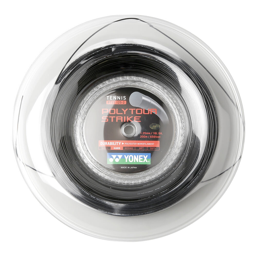 Yonex Poly Tour Strike Bobine Cordage 200m - Gris Foncé