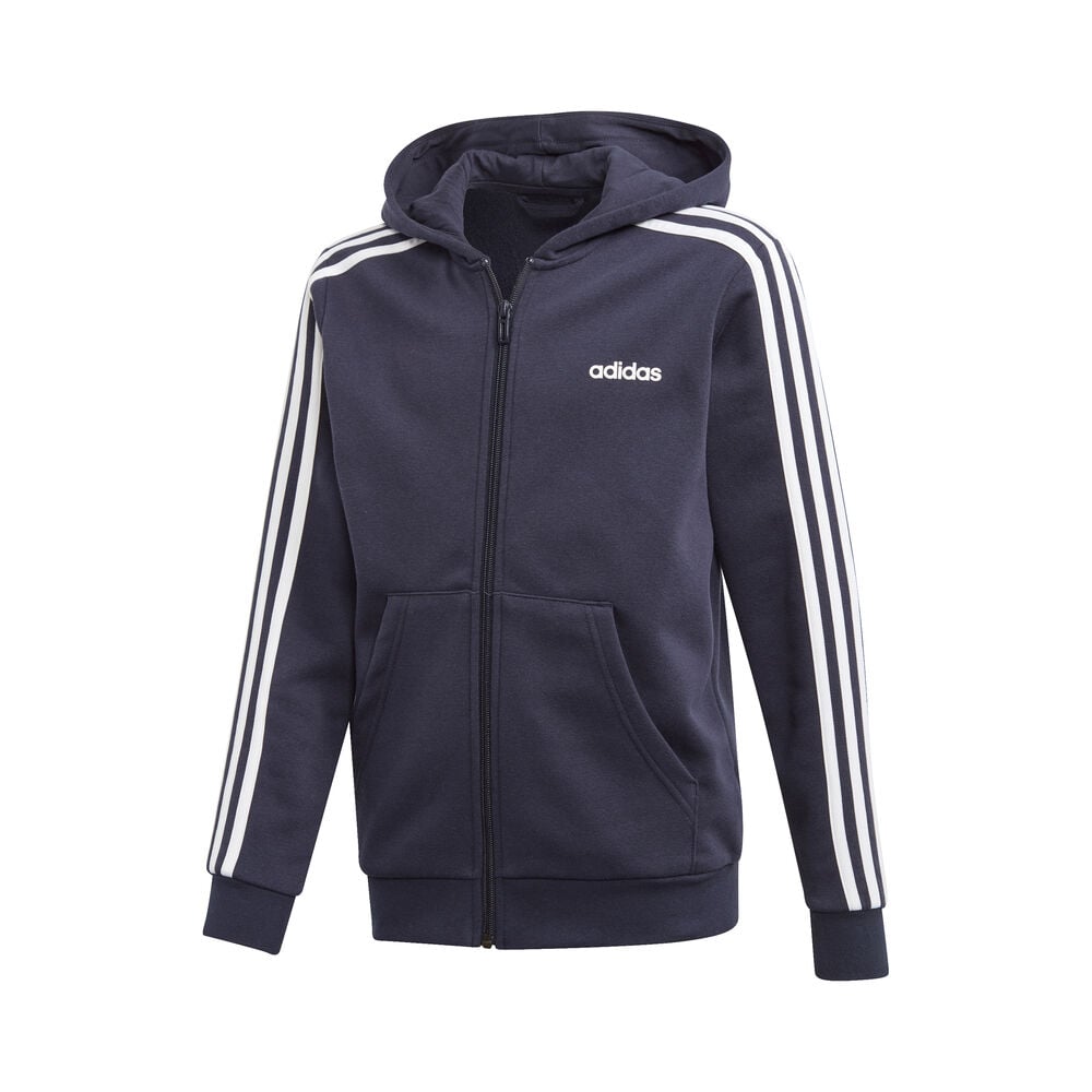 adidas Essentials 3-Stripes Gilet En Coton Garçons - Bleu Foncé , Blanc