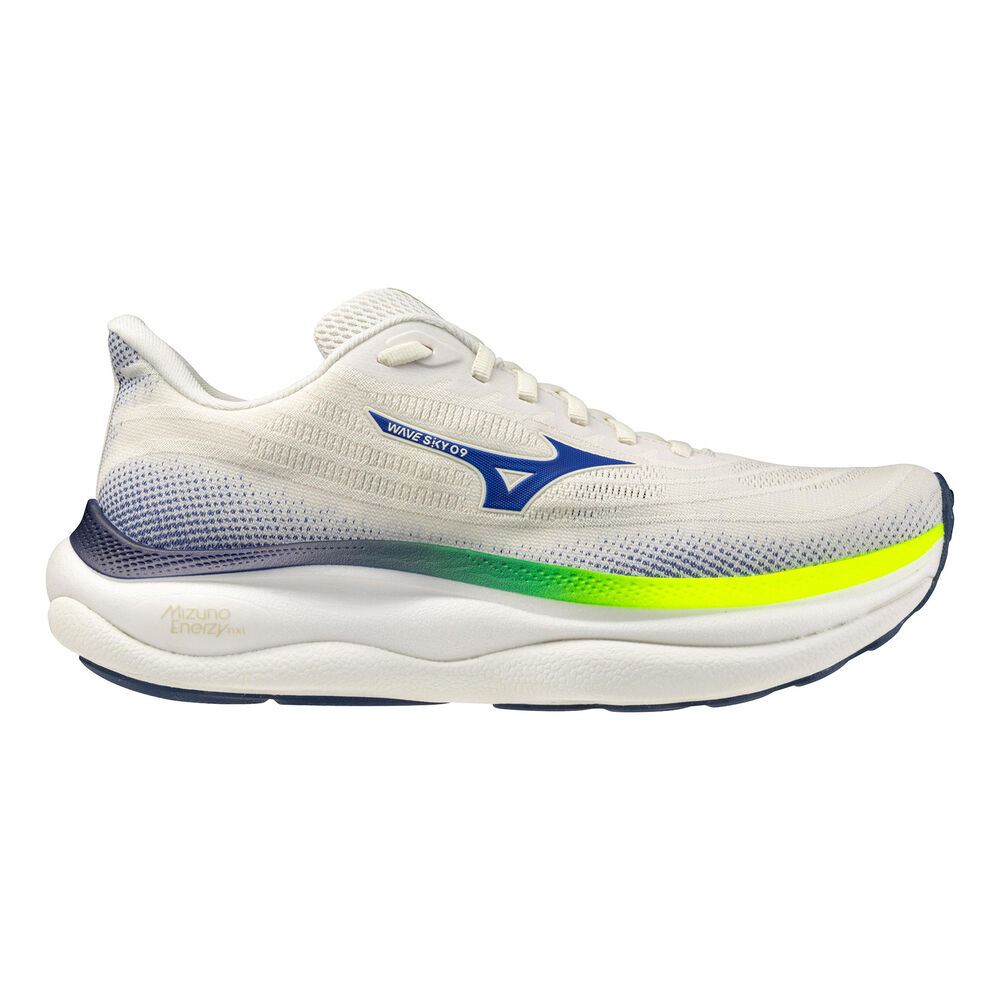 Mizuno Wave Sky 9 Homme Mizuno Wave Sky 9 Chaussure de running sans stabilisateurs Hommes-blanc, bleu
