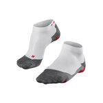 Vêtements Falke Falke RU5 Race Short Chaussettes De Running Femmes-Blanc,Gris