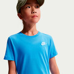 V&ecirc;tements Nike Nike Embroided Futura  T-shirt Enfants-bleu